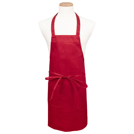 CHEF REVIVAL Full Length Bib Apron - Red 601BAC-RD